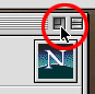 Click the Netscape resize box